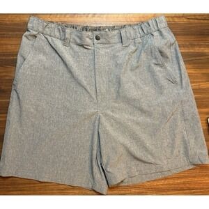 Croft & Barrow Mens Gray Shorts Size 38 Polyester/Spandex‎ Elastic Waist
